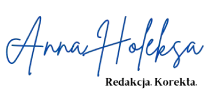 logo Anna Holeksa Redakcja. Korekta